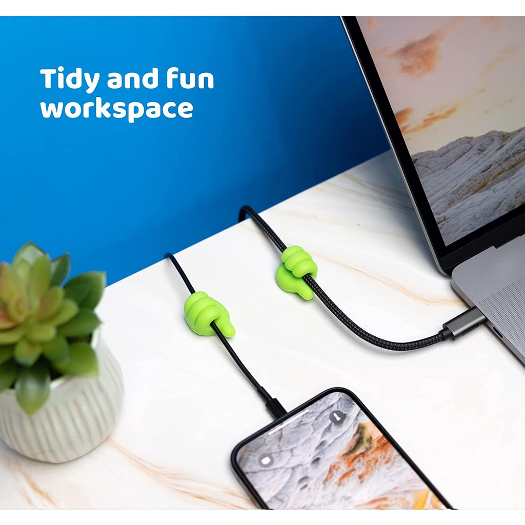 Móc Treo Dây Cáp Dữ Liệu/ Tai Nghe Gắn Tường Không Cần Khoan Tiện Dụng Cho Ôtô/ Nhà Bếp/ Phòng Tắm