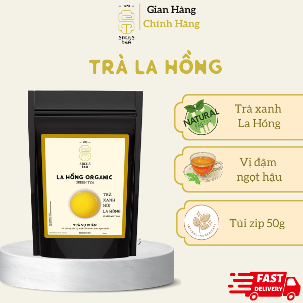Trà xanh hữu cơ La Hong Tea NO.45 SACHS TEA 1773 làm Kumbocha 50g/túi