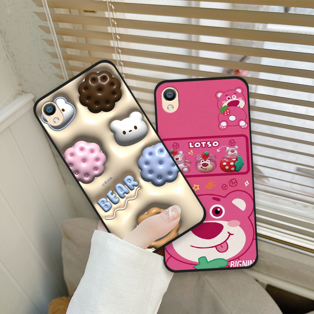 Ốp lưng Oppo A37 / A37fw / Neo 9 / F1 PLUS in hình gấu dâu Lotso, gấu nâu dễ thương