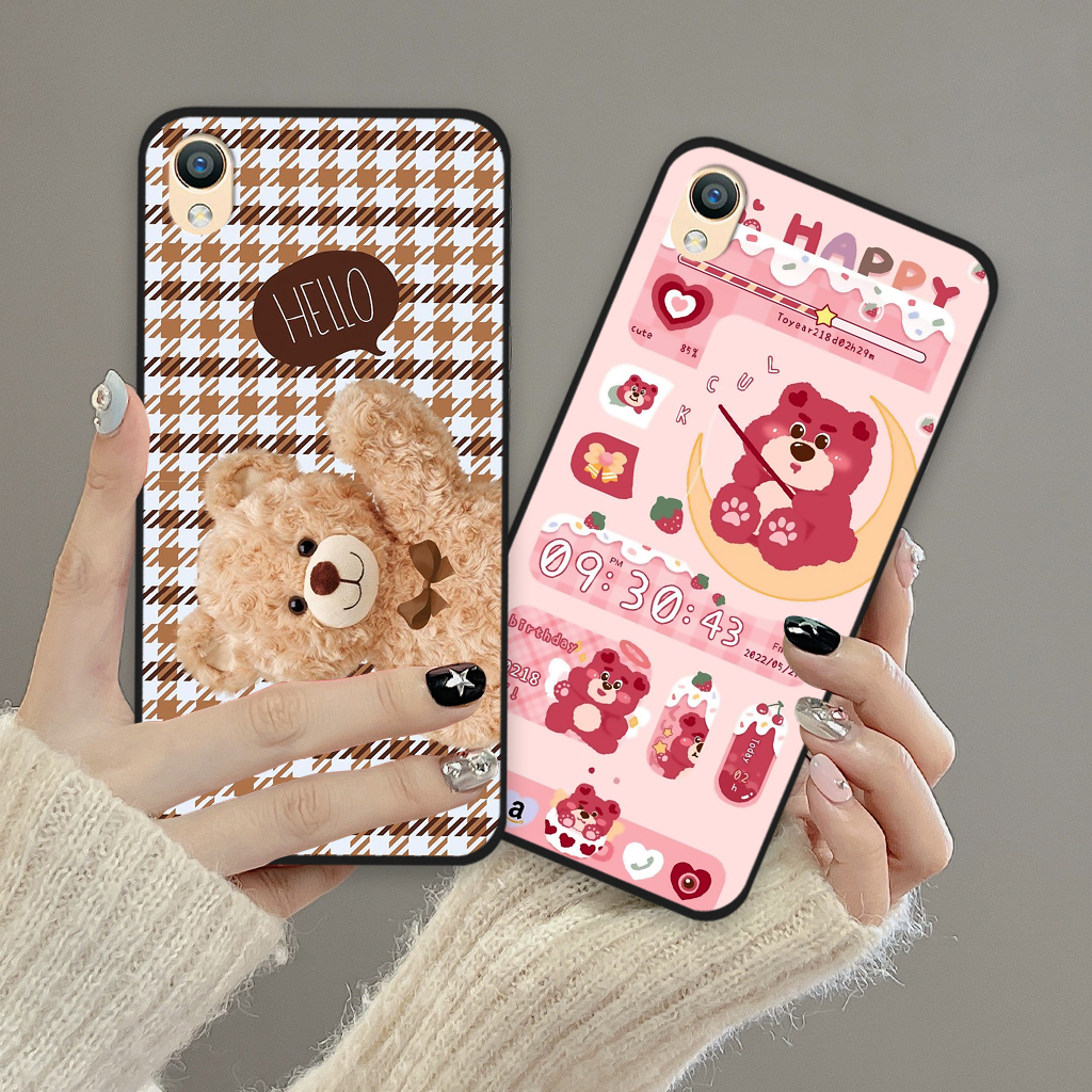 Ốp lưng Oppo A37 / A37fw / Neo 9 / F1 PLUS in hình gấu dâu Lotso, gấu nâu dễ thương