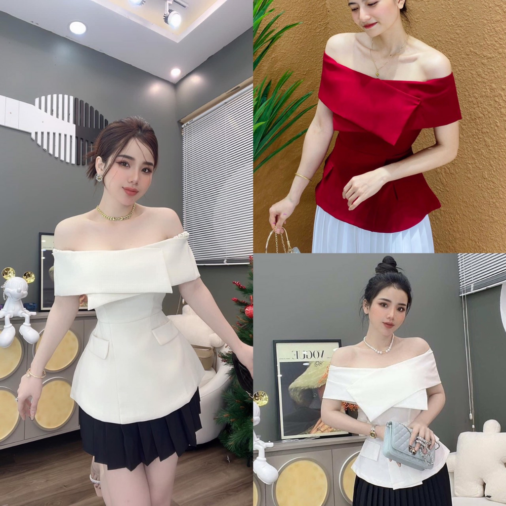 ÁO BẸT VAI 3 MÀU XINH XẮN - SHOP LINH TRANG BOUTIQUE