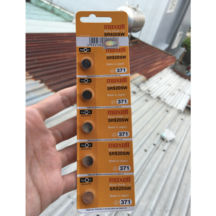 Pin đồng hồ SR920SW Maxell Sliver Oxide 1.55V - Hàng chính hãng