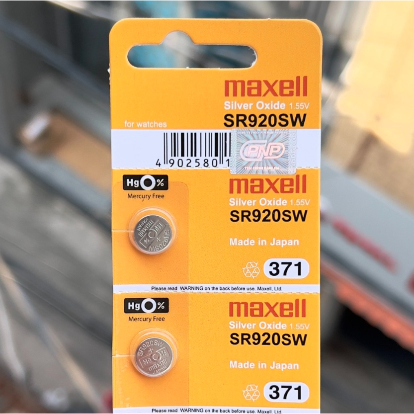 Pin đồng hồ SR920SW Maxell Sliver Oxide 1.55V - Hàng chính hãng