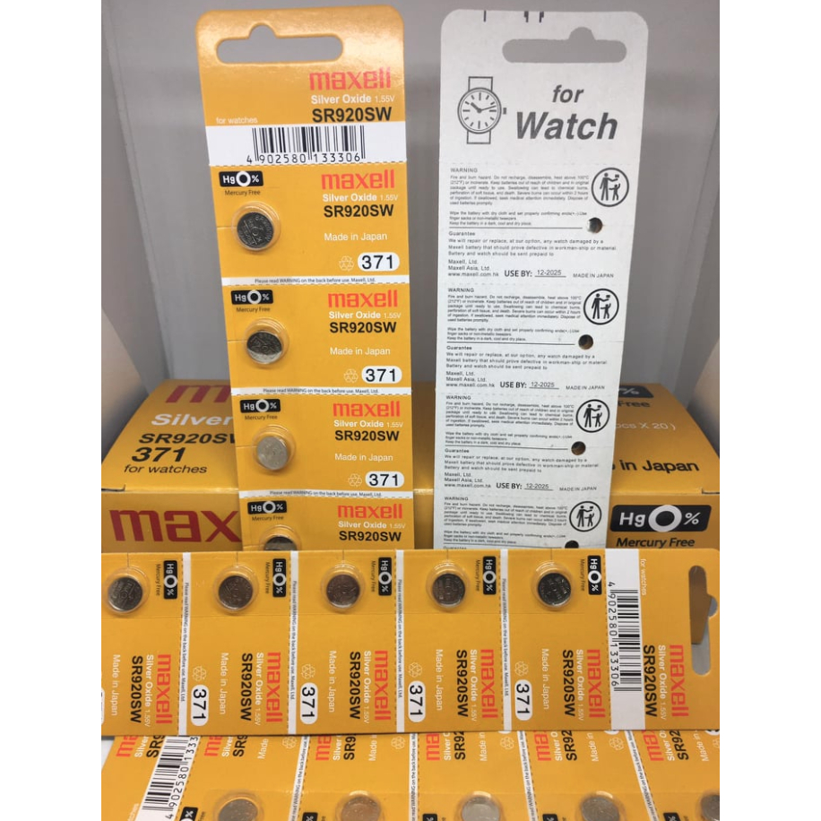 Pin đồng hồ SR920SW Maxell Sliver Oxide 1.55V - Hàng chính hãng