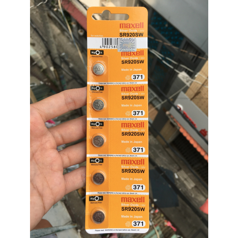 Pin đồng hồ SR920SW Maxell Sliver Oxide 1.55V - Hàng chính hãng