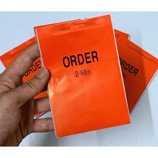 [Siêu Rẻ] Combo 10 Quyển Oder 2 liên, Oder 2 liên loại dày 100trang có rãnh xé (Hàng đẹp)
