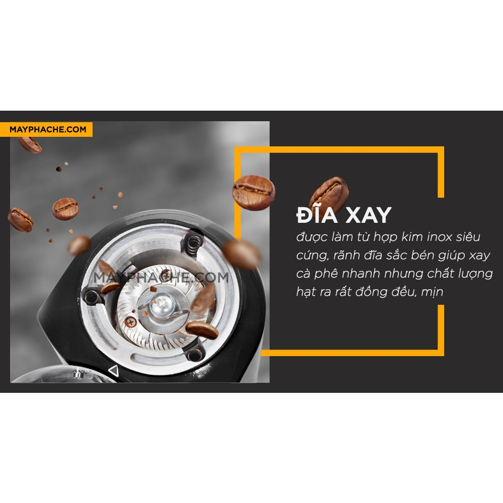 Máy xay cafe, máy xay hạt chuyên dụng Pegasus 900N chính hãng bảo hành 12 tháng