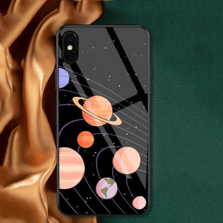 Ốp lưng iphone x, xs, xr, xs max viền silicon mềm, mặt lưng kính cường lực