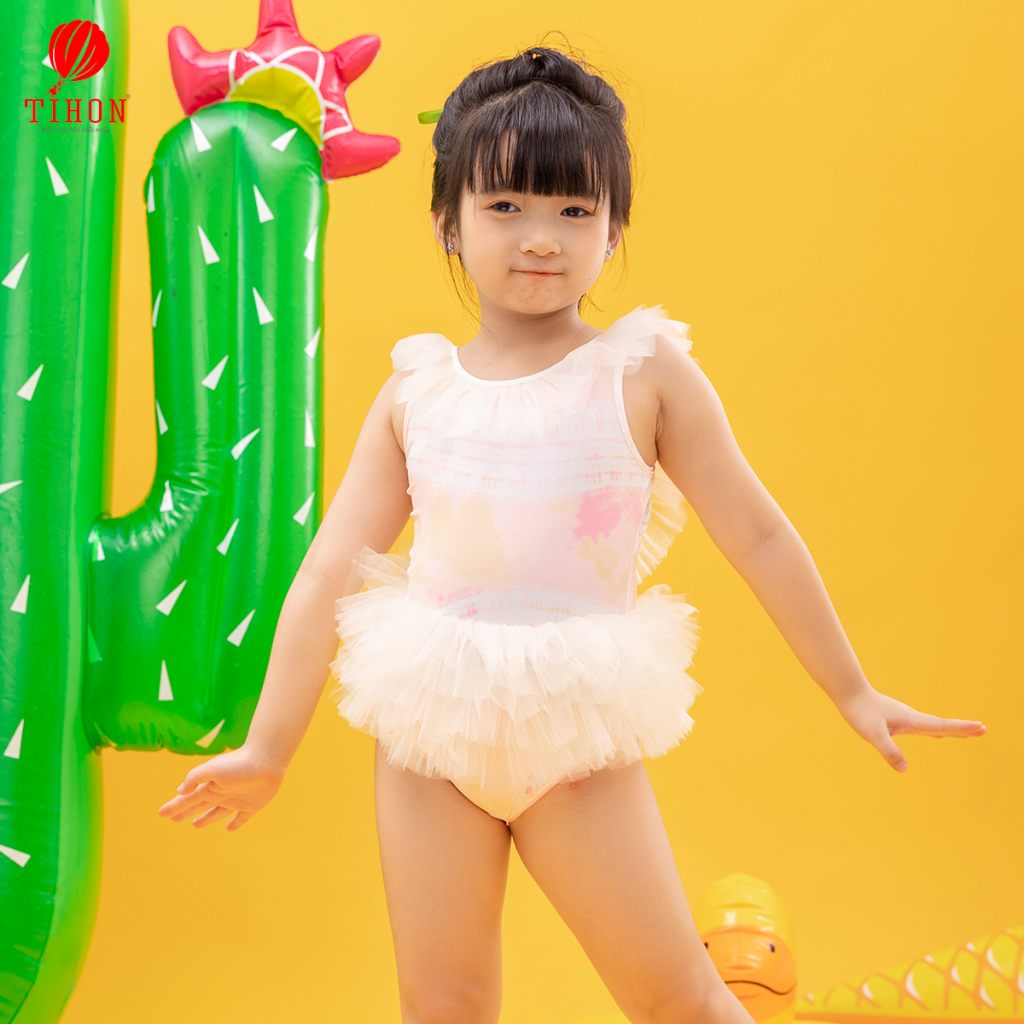 Đồ bơi cho bé gái TIHON cao cấp phong cách Hàn Quốc thiết kế điệu đà SET0850424