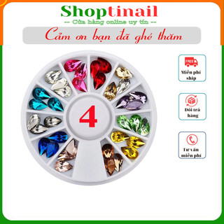 Sét phụ kiên hình charm đá kiểu trang trí chăm sóc móng làm nailShoptinail
