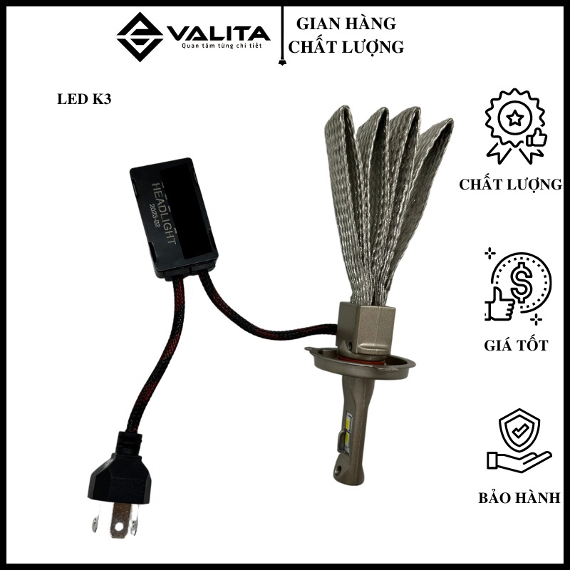✅ Đèn pha led K3  phù hợp với các loại xe Wave Future Blade, Sirius, Vision ⚡