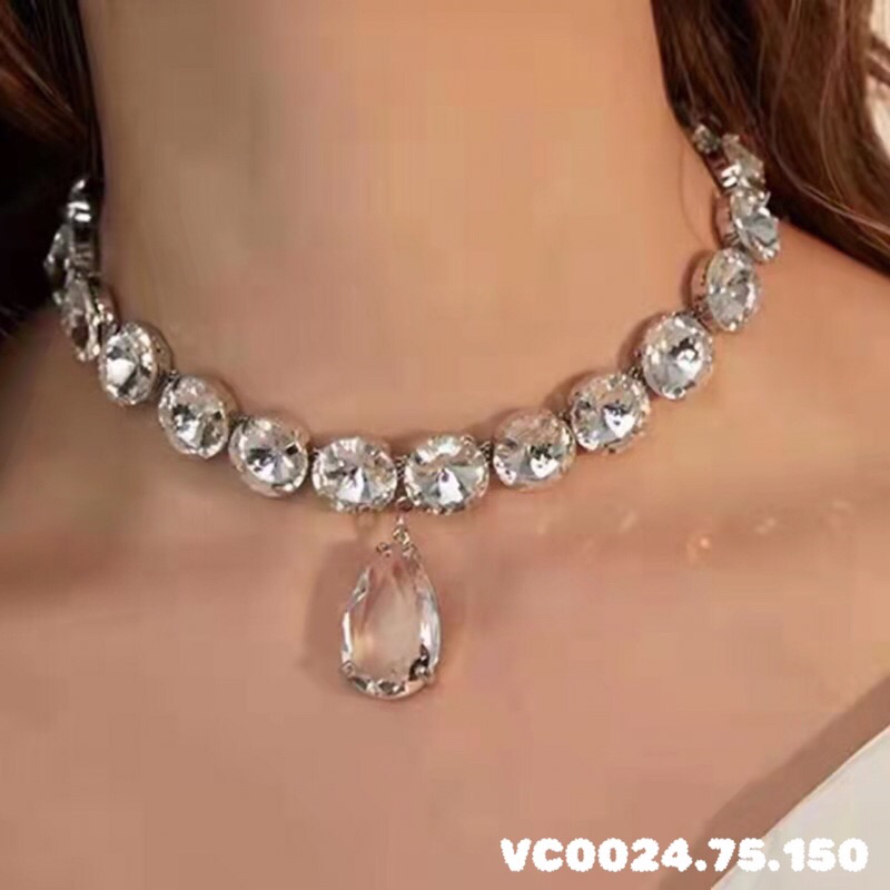 vòng cổ choker kết đá