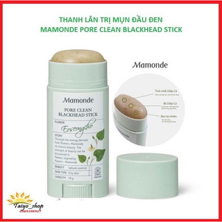 Thanh sáp lăn mụn đầu đen ngừa mụn thu nhỏ lỗ chân lông Mamonde Pore Clean Blackhead Stick 18g