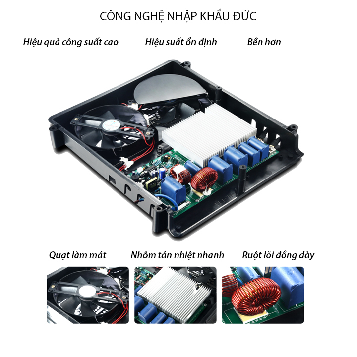Bếp điện từ Công Nghiệp 3500w siêu mạnh Khung Inox Cao Cấp