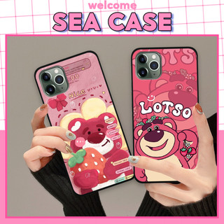 Ốp lưng iphone 11 pro / 11 pro max / 12 pro / 12 pro max in hình gấu dâu lotso dễ thương