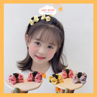Kẹp tóc cho bé cài tóc mái hình nơ cute phụ kiện tóc cho bé gái kẹp càng cua mini KT03