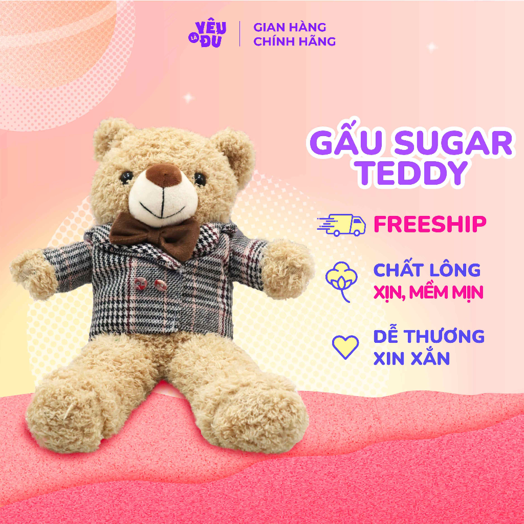 Gấu bông Sugar Teddy - Quà tặng bạn gái