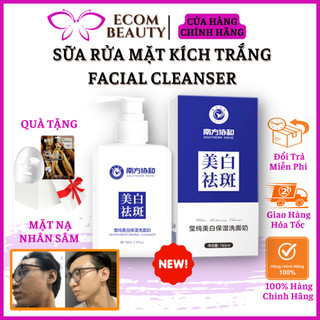 Sữa rửa mặt sữa ong chúa facial cleanser - sữa rửa mặt trắng da, sạch mụn, cải thiện mụn thâm cho nam nữ - ecom beauty
