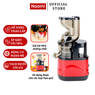 Máy ép chậm naomi ép trái cây nguyên quả giữ lại nguyên chất dinh dưỡng vắt kiệt bã