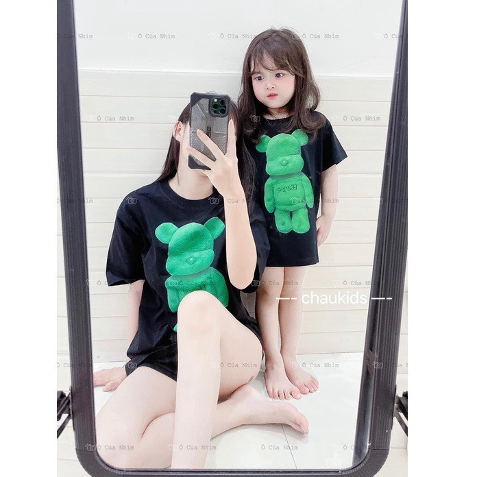 Áo Thun Đồng Phục Gia Đình Gấu Xanh HOPE Áo Phông Áo Cặp Đôi Du Lịch Đi Biển