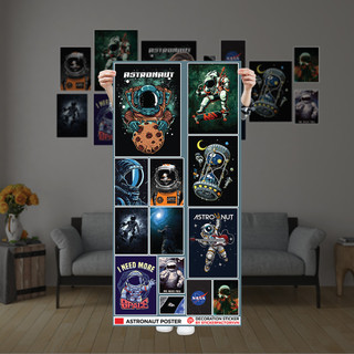 ASTRONAUT POSTER Decoration sticker decal trang trí nhà cửa, văn phòng, cửa hàng STICKER FACTORY
