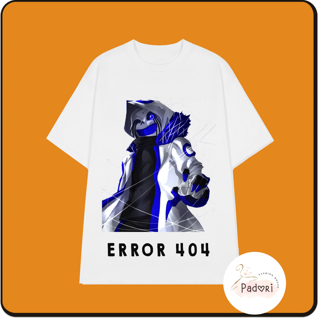 Áo thun ngắn tay Error 404 Sans Undertale xịn xò đủ màu đủ size cho bé trai bé gái