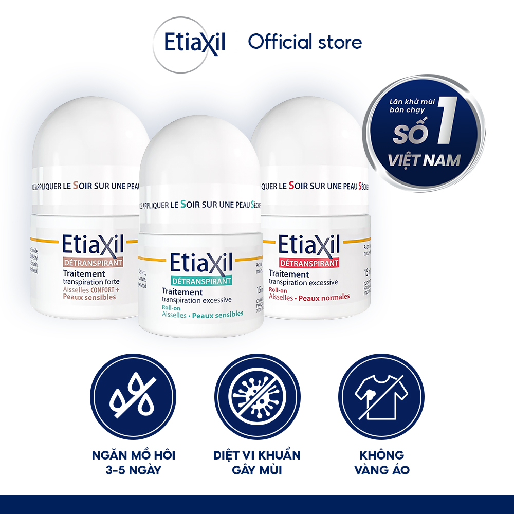 Lăn Khử Mùi Và Ngăn Mồ Hôi Chuyên Sâu Etiaxil 15ml