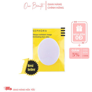 Miếng rửa mặt Sephora Exfoliating Face Disc, pad rửa mặt silicon sạch sâu, giảm mụn Ouibeaute
