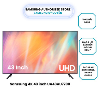  Smart TV Samsung Crystal UHD 4K 43 inch UA43AU7700KXXV - Sản phẩm bảo hành chính hãng
