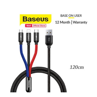 Cáp sạc 3in1 baseus cổng usb