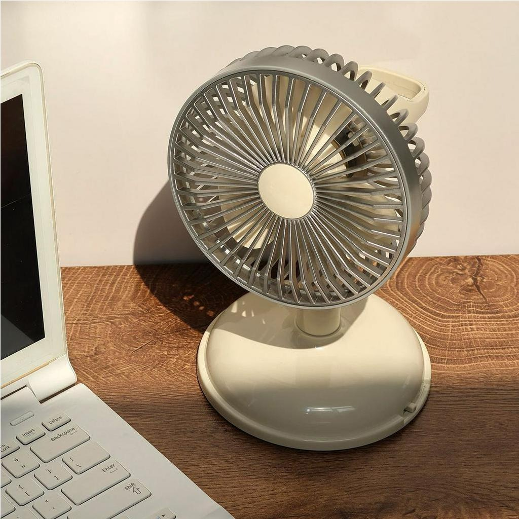 Quạt để bàn kiểu dáng vintage - nhỏ Di động đơn giản Cổ điển màu tinh khiết Sạc USB cho mùa hè | BigBuy360 - bigbuy360.vn