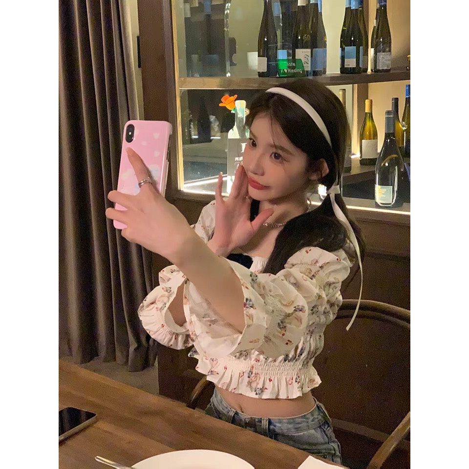 Băng đô cài tóc dây lụa thời trang hè cực dễ thương