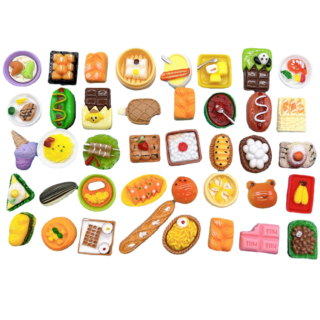 Mô hình đồ ăn mini hỗn hợp trang trí nhà búp bê