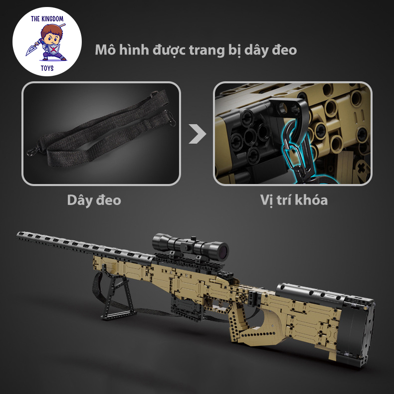 Đồ Chơi Lắp Ráp PUBG Mô Hình AWM Trong Game CSGO Free Fire C81053