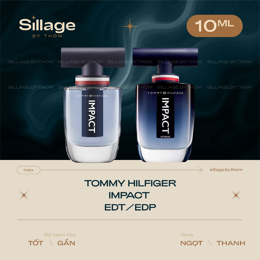 IMPACT EDT IMPACT INTENSE EDP TOMMY H I L F I G E R | | Mẫu thử nước hoa nam