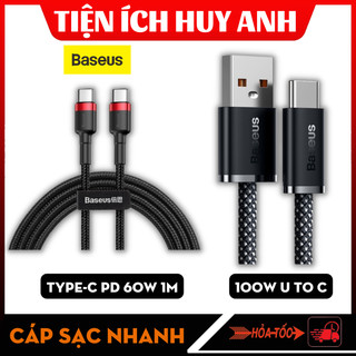 Cáp sạc nhanh baseus cổng type-c pd 60w 1 mét -cáp sạc baseus dynamic series fast charging data cable usb to type-c 100w