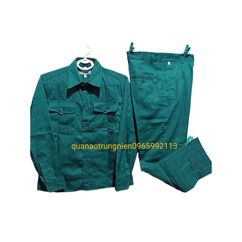 BỘ QUẦN ÁO LAO ĐỘNG màu xanh