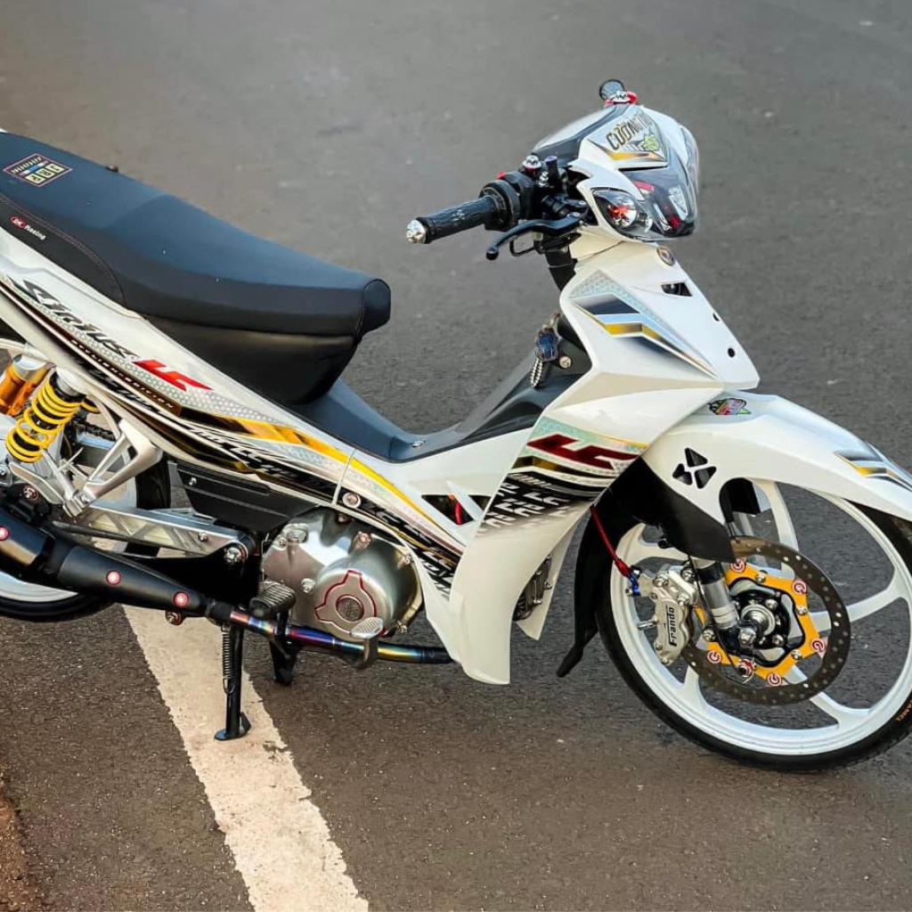 Mâm kiểu Rally gắn yamaha sirius jupiter như zin Tep Racing