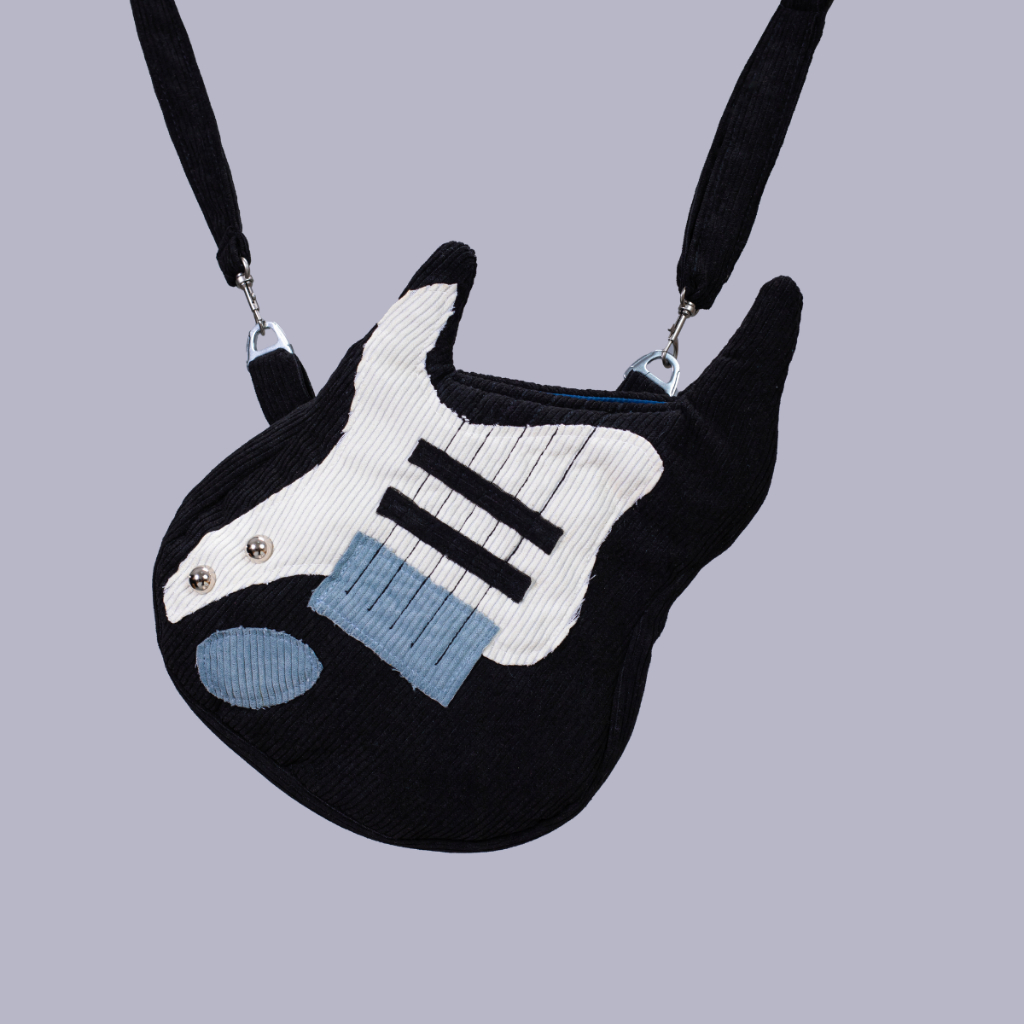 Túi Đeo Chéo trần bông Đàn Điện - handmade - Musty house