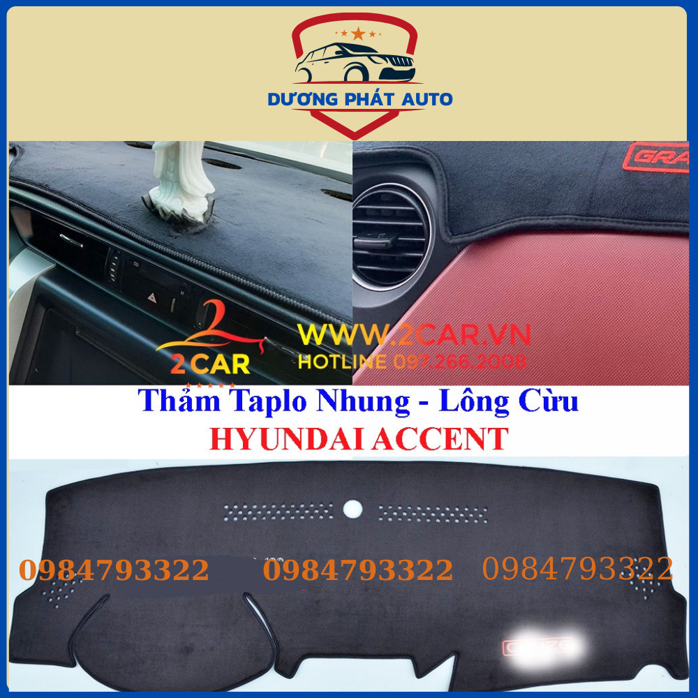 THẢM TAPLO NHUNG ACCENT 2018-2023 3 LỚP CHỐNG TRƯỢT HYUNDAI ACCENT