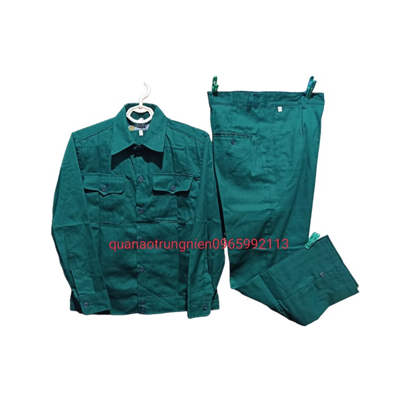 BỘ QUẦN ÁO LAO ĐỘNG màu xanh