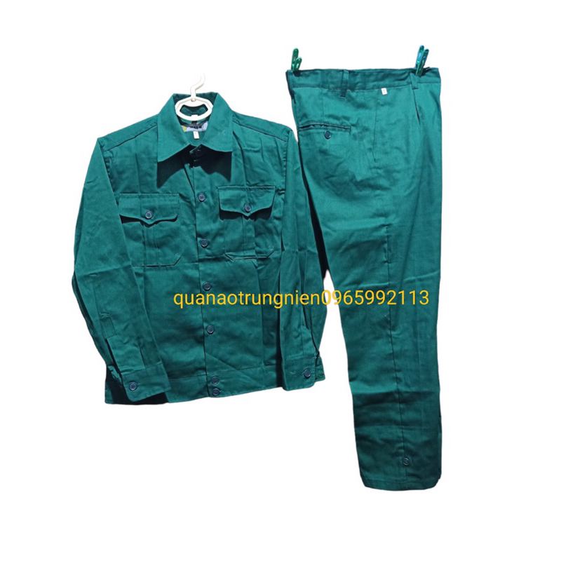 BỘ QUẦN ÁO LAO ĐỘNG màu xanh