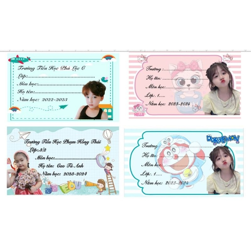 Nhãn vỡ tập sách in ảnh, thiết kế theo yêu cầu giá rẻ, 5x9cm .