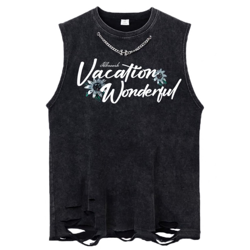 Áo thun ba lỗ Áo tanktop unisex vải wash co giãn 4 chiều phong cách Hàn Quốc