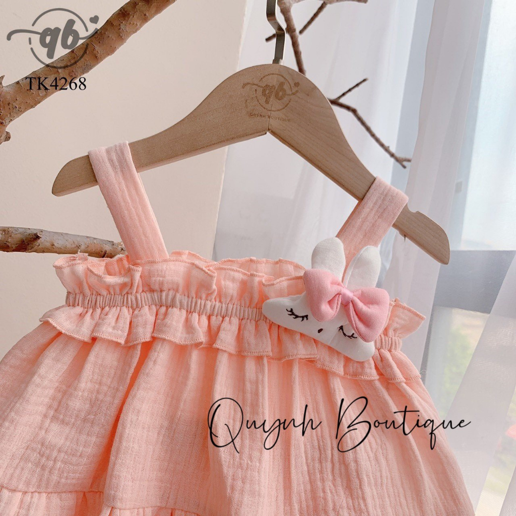 Đồ Bộ Bé Gái Body Cho Bé Set Rời Cánh Tiên Ngực Ren Trắng Quỳnh Boutique