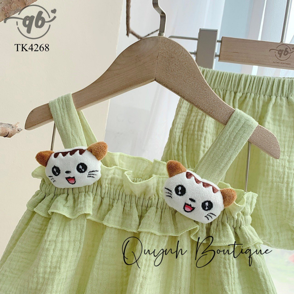 Đồ Bộ Bé Gái Body Cho Bé Set Rời Cánh Tiên Ngực Ren Trắng Quỳnh Boutique