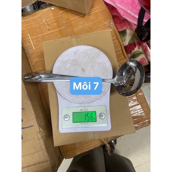 Môi múc canh, muôi ăn lẩu mạ vàng cán đặc 9209 TC