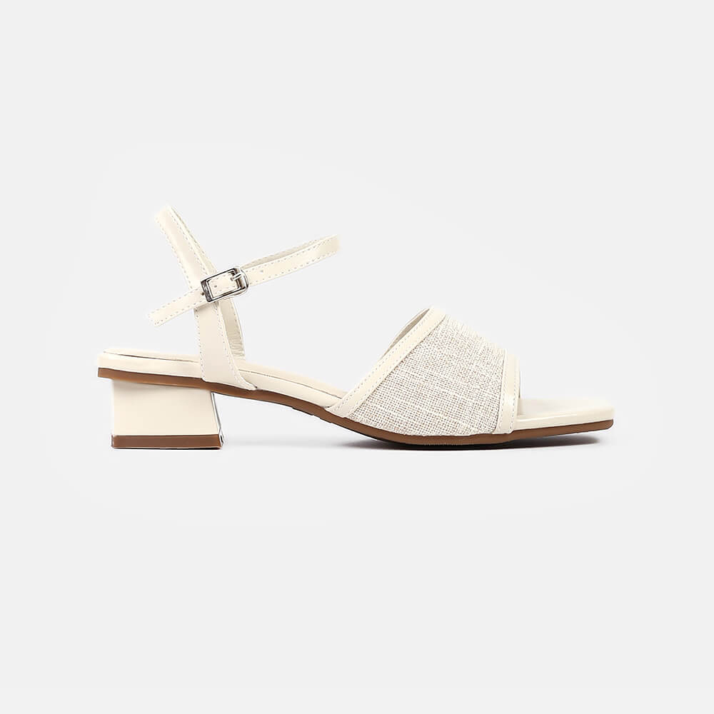 Sandal Nữ Lemino x Miorr Đế Vuông Phối Vải MG5G073