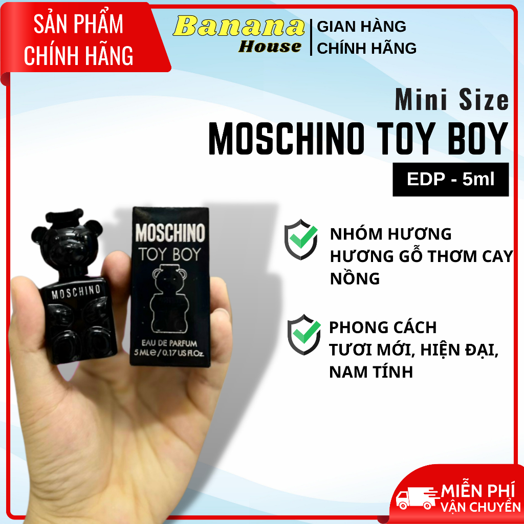 Nước Hoa Nam Mini Size Chính Hãng Thơm Dai Toy Boy EDP 5ml