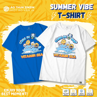 Áo nhóm đi biển from unisex Vitamin Sea, 100% cotton 4 chiều, mềm mịn, thoáng mát, bảo hành hình in